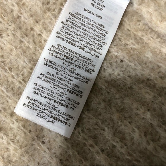 NWT Boden Long cardigan Fluffy Ribbed Wool Coatigan knit open sweater coat Sz S - Picture 9 of 10